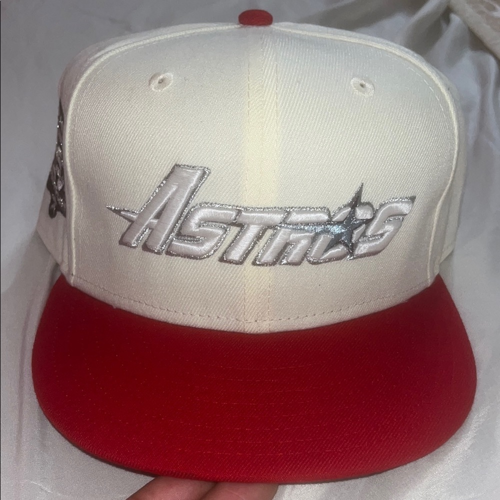New Era Red and Cream Astros Hat Saucy “CANDY PAINT”